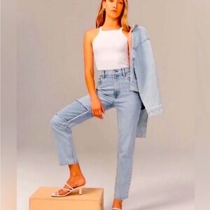 Abercrombie and Fitch ultra high-rise curve love ankle straight jeans size 26